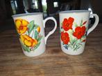 Vintage mokken Cambridge Garden  - bloemen, Ophalen, Zo goed als nieuw, Overige stijlen, Kop(pen) en/of Schotel(s)
