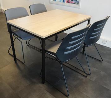 Kantinetafel Bureautafel | Zwart Frame | 120/140 x 80 Nieuw beschikbaar voor biedingen