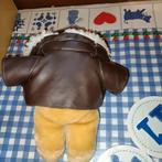 Vintage piloot knuffel.et leren jas en bril Edco Toys, Kinderen en Baby's, Ophalen of Verzenden