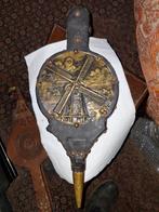 Antieke haardblazer met molen decoratie, Ophalen of Verzenden