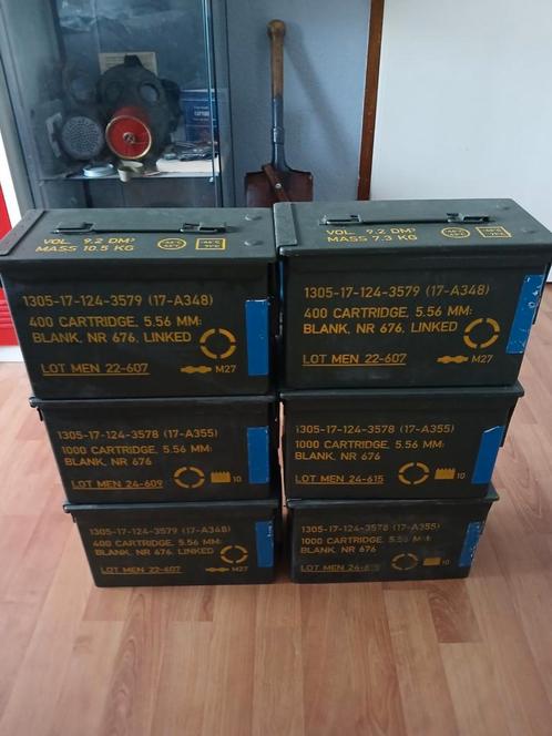 KL 5.56 munitiekist., Verzamelen, Militaria | Algemeen, Landmacht, Kist of Geocache, Nederland, Ophalen of Verzenden