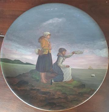 Metalen wandbord - het afscheid - Anton of Adri Pieck ? beschikbaar voor biedingen