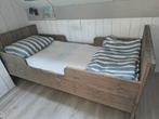 Eenpersoons bed hout, Ophalen, Gebruikt, 90 cm, Eenpersoons