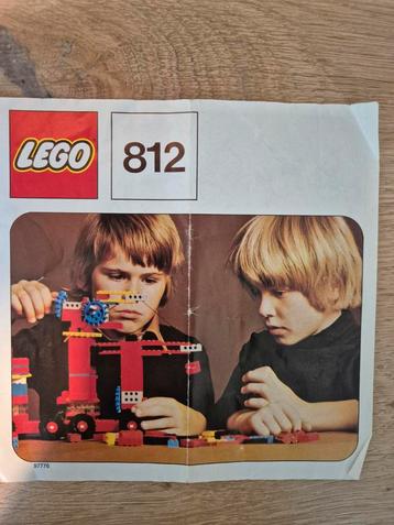 Lego Bouwinstructie Set 812 beschikbaar voor biedingen