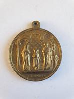Oude religieuze medaille, Verzamelen, Religie, Ophalen of Verzenden, Gebruikt, Sieraad, Christendom | Katholiek