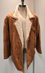Heren lammy coat - maat L - lamsleer en lamsvacht, Ophalen of Verzenden, Zo goed als nieuw, Maat 52/54 (L), Bruin
