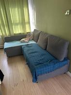 Grijze hoekbank - slaapbank, Huis en Inrichting, Ophalen, Hoekbank, 75 tot 100 cm, Zo goed als nieuw