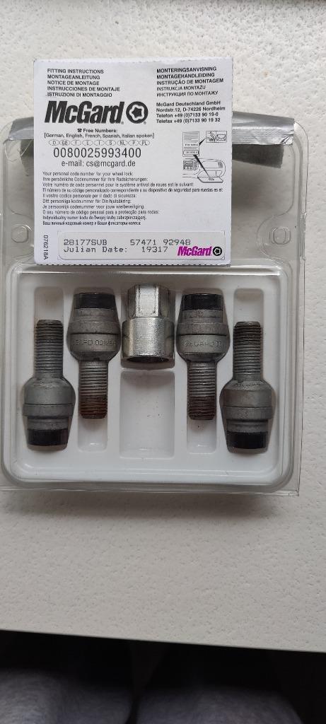 Slotbouten van het merk Mcgard, Auto diversen, Auto-accessoires, Gebruikt, Ophalen