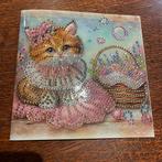 Diamond painting kaart poes 3, Ophalen of Verzenden, Zo goed als nieuw, Overige thema's