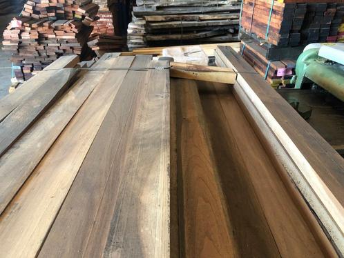 Walnoot Amerikaans KD 6,90€ m1 geschaafd juglans nigra, Doe-het-zelf en Verbouw, Hout en Planken, Nieuw, Plank, Overige houtsoorten