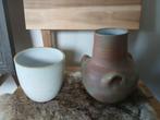 Mooie zaalberg en dok vaas!10 euro, Antiek en Kunst, Antiek | Keramiek en Aardewerk, Verzenden