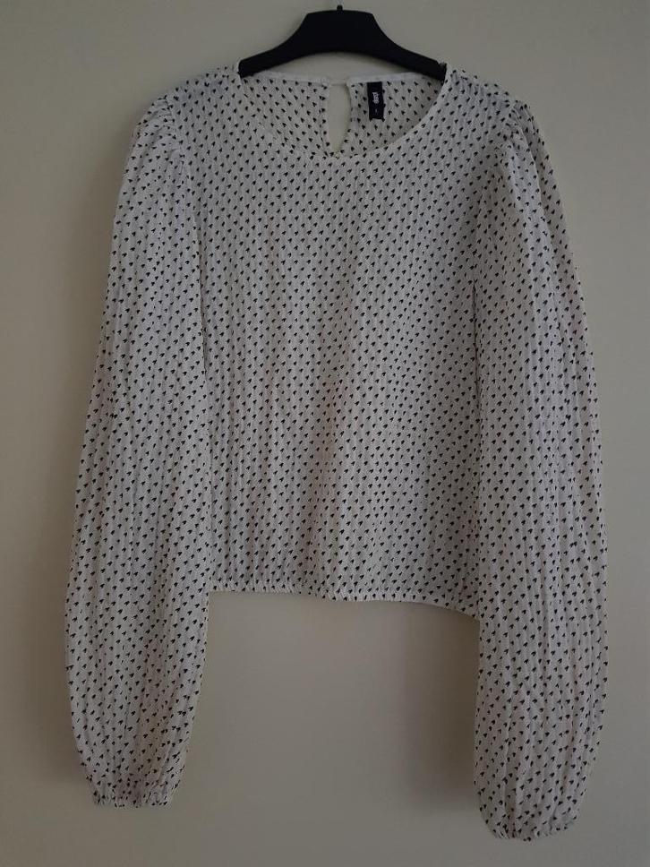 Blouse voor dames -- maat L -- Eksept, Kleding | Dames, Blouses en Tunieken, Zo goed als nieuw, Maat 42/44 (L), Wit, Ophalen of Verzenden
