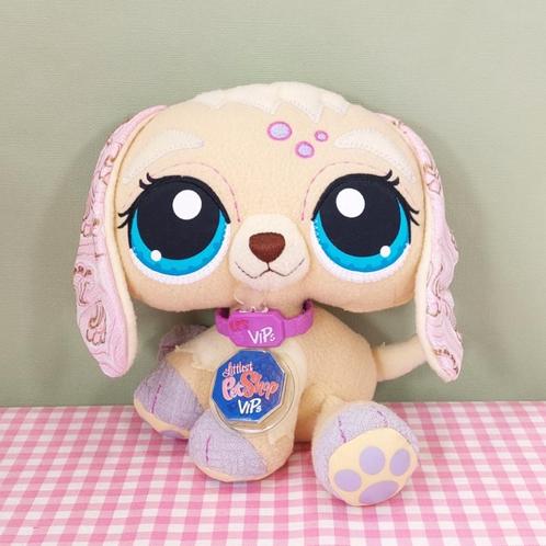 Littlest Pet Shop VIPs knuffel figuur hond dog Hasbro 2008, Kinderen en Baby's, Speelgoed | Knuffels en Pluche, Zo goed als nieuw
