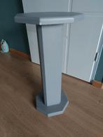 Houten plantentafel / bijzettafel zeskantig - 60 cm hoog, Ophalen, Gebruikt, Landelijk, Overige vormen