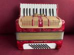 Lichte kleine duitse Hohner Student accordeon . 40 bas ., Muziek en Instrumenten, Accordeons, Hohner, 48-bas, Gebruikt, Toetsaccordeon