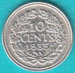 Nederland 10 cent 1935 Wilhelmina zilver, Sch. 906, Postzegels en Munten, Munten | Nederland, Zilver, Koningin Wilhelmina, 10 cent