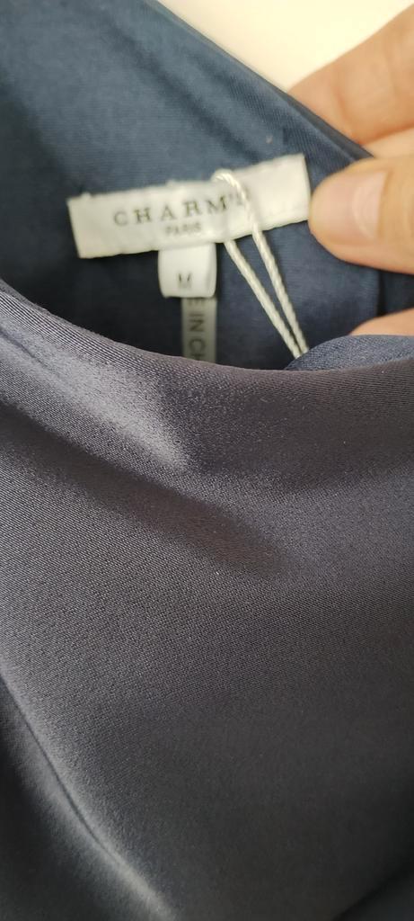 Galajurk glanzend donkerblauw, Kleding | Dames, Gelegenheidskleding, Zo goed als nieuw, Blauw, Ophalen