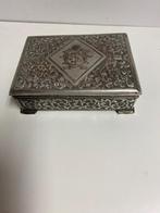 zilverde sigarettendoos, Antiek en Kunst, Antiek | Goud en Zilver, Ophalen of Verzenden, Zilver