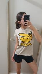 Vegan t-shirt maat S dames Andy Warhol bananen 100% katoen, Beige, Ophalen of Verzenden, Zo goed als nieuw, Korte mouw