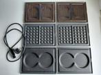 3 soorten wisselplaten voor vintage Tefal 74150 tostimaker, Ophalen, Gebruikt