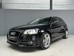 Audi A3 Sportback 2.0 TFSI S-Line Nwe Motor|Automaat|200pk|C, Gebruikt, 4 cilinders, Leder en Stof, Zwart