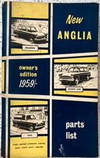 Onderdelenboekje en Carrosserie ford New Anglia 1959, Ophalen of Verzenden