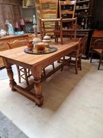 Houten Tafel - Landelijk stijl - Kloostertafel, Ophalen, Gebruikt, 100 tot 150 cm, Grenenhout