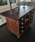 Exclusief keukeneiland op zwenkwielen met 8 laden, Ophalen of Verzenden