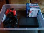 Playstation 4 + 9 spellen, headset, 2 controllers, Spelcomputers en Games, Ophalen of Verzenden, Met 2 controllers, Original