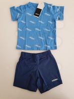 Blauw zomer's set korte broek t shirt setje maat 80, Adidas, Nieuw, Ophalen of Verzenden, Pakje