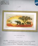 Cado aanbieidng vervaco groot borduurpakket, olifanten 2317, Ophalen of Verzenden, Nieuw, Handborduren, Borduurpakket