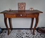 Antieke sidetable van oud keukentafeltje, Ophalen, Gebruikt, 100 tot 150 cm, Overige houtsoorten