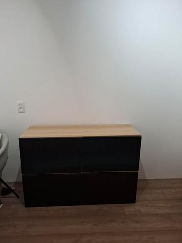 Ikea Kastjes - Zwart/Hout