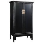 Chinees dressoir - Chinese kast - Chineese bruidskast Zwart, Antiek en Kunst, Verzenden