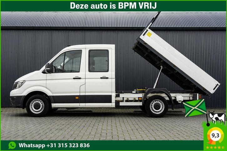 Volkswagen Crafter 35 2.0 TDI | Kipper | DC | 6-Zits | Cruis, Auto's, Bestelauto's, Bedrijf, Te koop, ABS, Airbags, Airconditioning