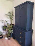 Buffetkast - Twee Delen - Opknapper, Huis en Inrichting, Kasten | Buffetkasten, Ophalen, Gebruikt, 100 tot 150 cm, Met lade(s)