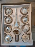 Vintage kerstballen plus piek., Ophalen, Gebruikt