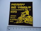 sticker oud Perry de Vocht Herpen KAMPIOEN motor trail trial, Verzenden, Zo goed als nieuw, Bedrijf of Vereniging