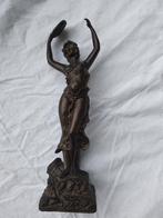 zinken beeld van danseres c.a. 1910. Mata Hari, Ophalen of Verzenden