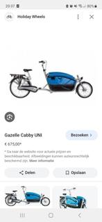 Bakfiets Gazelle Cabby invalidezit, Gebruikt, 1 kind, Ophalen, Gazelle