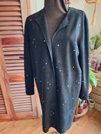 Vest zwart suedine maat l, Ophalen of Verzenden, Zo goed als nieuw, Maat 42/44 (L), Zwart