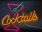 Cocktails neon sign retro vintage 1950s, Ophalen of Verzenden, Zo goed als nieuw