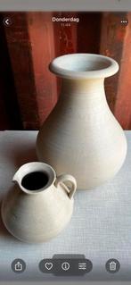 Aardenwerk kruik en Kan., Huis en Inrichting, Woonaccessoires | Vazen, Overige kleuren, Aardewerk of Porselein, Ophalen of Verzenden