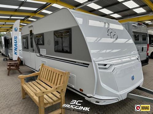 Knaus Sport 460 EU - BORCULO, Caravans en Kamperen, Caravans, tot en met 3, Rondzit, Knaus, 2 aparte bedden, Overige typen, 5 tot 6 meter