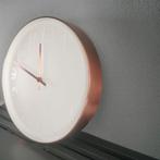 Wandklok Karlsson Koper look, Ophalen of Verzenden, Gebruikt, Wandklok