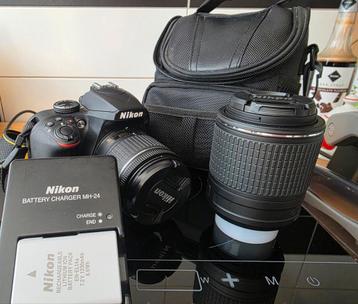 Nikon D3400 met 2 lenzen beschikbaar voor biedingen