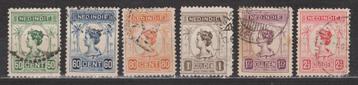 129 - 134 geb Wilhelmina 1913 ; Nederlands Indie voor 10% CW beschikbaar voor biedingen