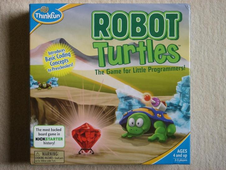 LEUK: Robot Turtles - KINDERSPEL, Hobby en Vrije tijd, Gezelschapsspellen | Bordspellen, Gebruikt, Een of twee spelers, Drie of vier spelers