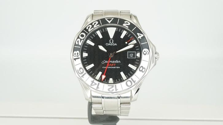 Omega Seamaster GMT 50 years, Sieraden, Tassen en Uiterlijk, Horloges | Heren, Zo goed als nieuw, Omega, Staal, Ophalen of Verzenden