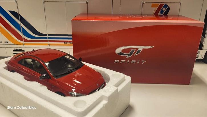 GT Spirit Mercedes-Benz CLA 45 AMG Red, Hobby en Vrije tijd, Modelauto's | 1:18, Zo goed als nieuw, Auto, Overige merken, Ophalen of Verzenden